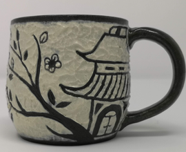 Handmade carved mug